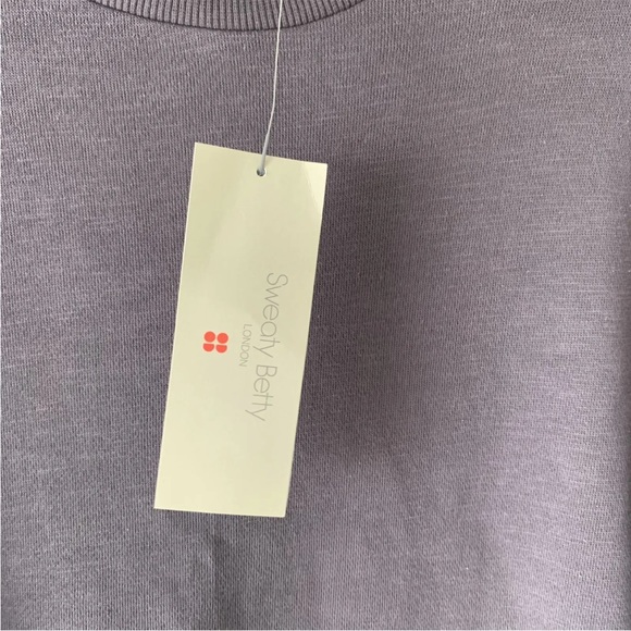 NWT Sweaty Betty One and Done Sweat Dress Size S Gray Oversized Mock Neck $98 - Picture 4 of 9